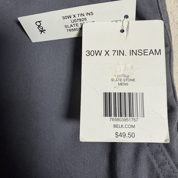 True Craft Dark Gray/Pewter Men's Shorts NWT - Picture 3 of 3